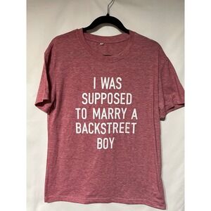 Womens I Was Supposed To Marry a Backstreet Boy T-Shirt Medium‎